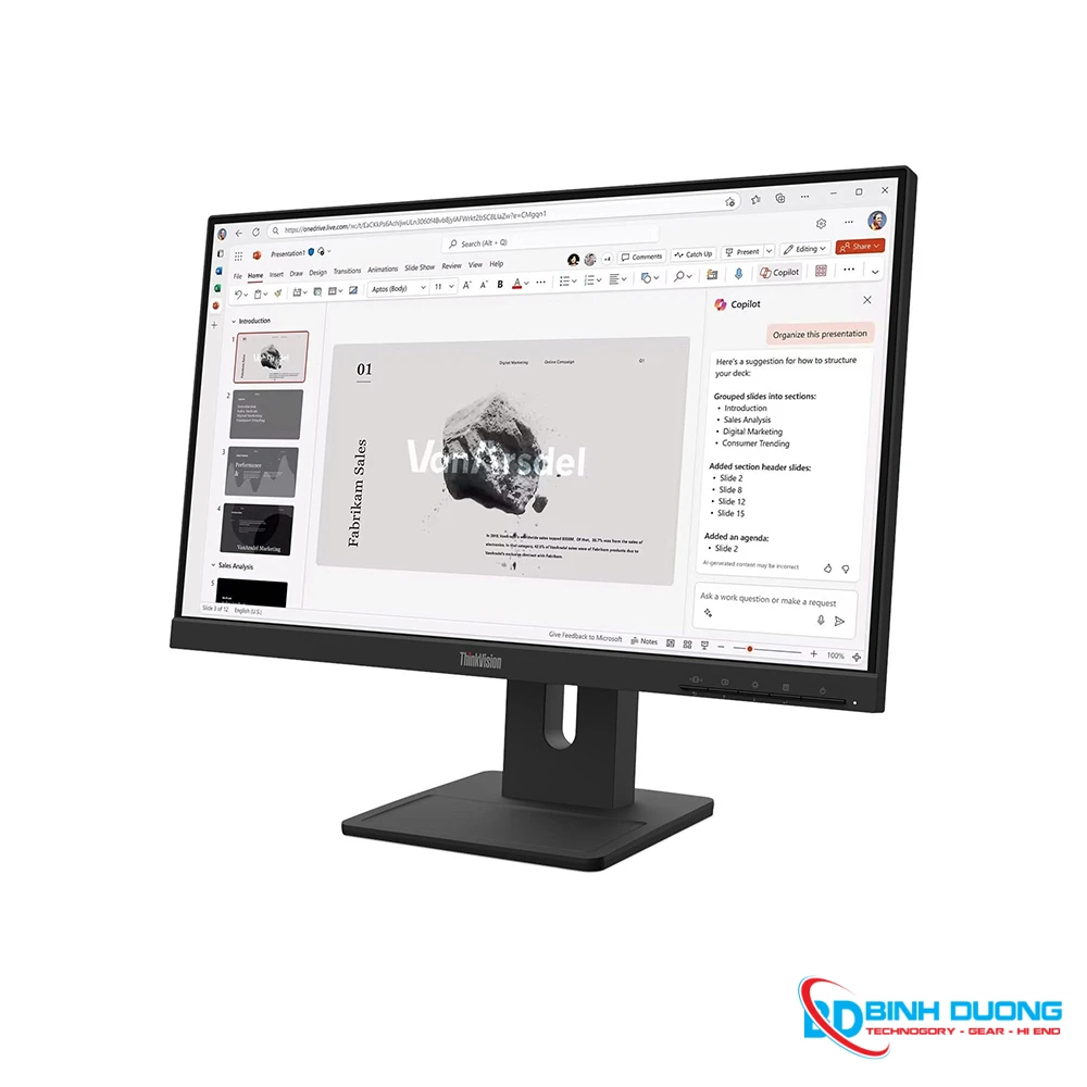Màn hình máy tính Lenovo ThinkVision E22-40, 21.5-inch IPS panel (1920x1080) 100Hz, 3Y WTY_64C9MAR6VN - Chi tiết 3