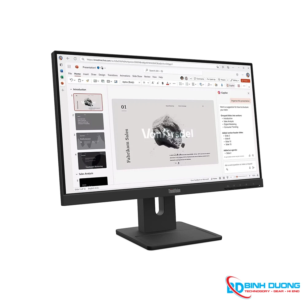 Màn hình máy tính Lenovo ThinkVision E22-40, 21.5-inch IPS panel (1920x1080) 100Hz, 3Y WTY_64C9MAR6VN - Chi tiết 4