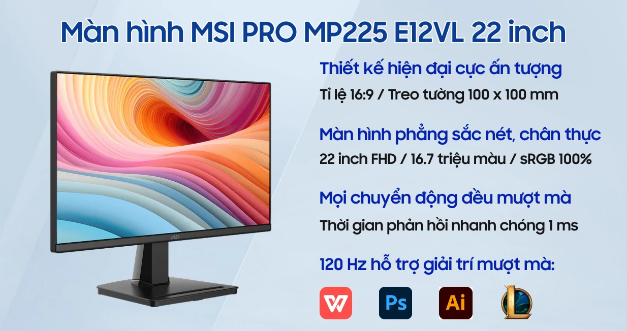 Màn Hình MSI Pro MP225 E12VL ( 22inch / FHD / VA / 120HZ / 1MS ) - Chi tiết 12