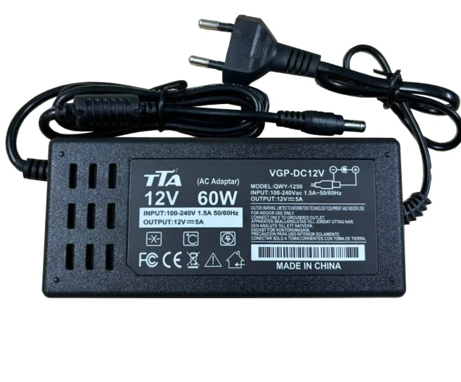 Nguồn adapter DC 12V5A chân 5.5*2.5mm 60W