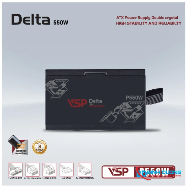 Nguồn Máy Tính VSP Delta P550 550W - Chi tiết 5