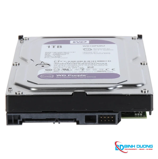 Ổ cứng HDD Western Digital Purple 1TB 3.5" SATA 3 - WD10PURZ - Chi tiết 4