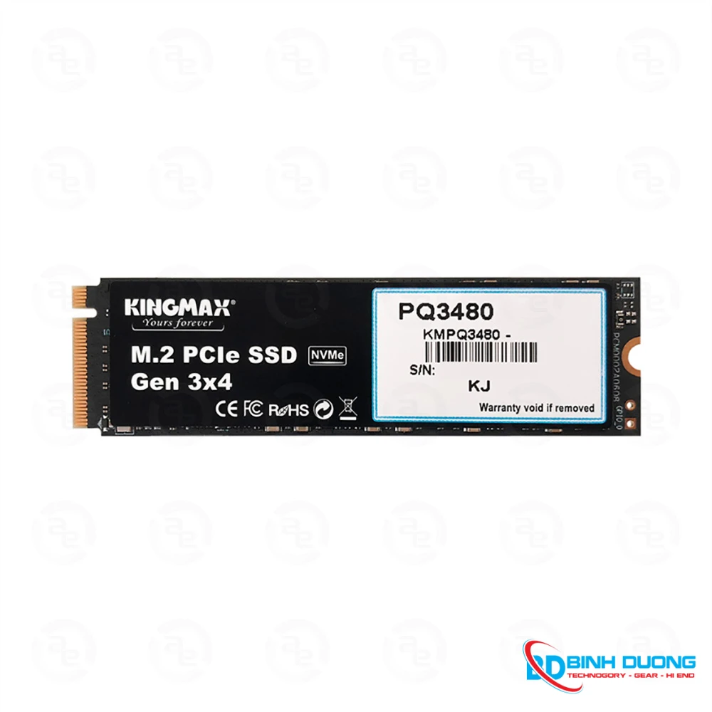 Ổ cứng SSD KINGMAX Zeus PQ3480 256GB NVMe M.2 2280 PCIe Gen 3.0 x4