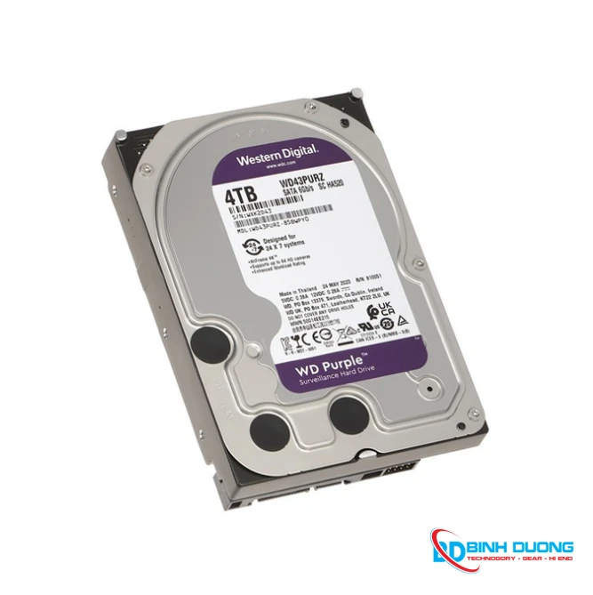 Ổ cứng Western Digital Purple 4TB 256MB Cache 5400RPM WD43PURZ - Chi tiết 2