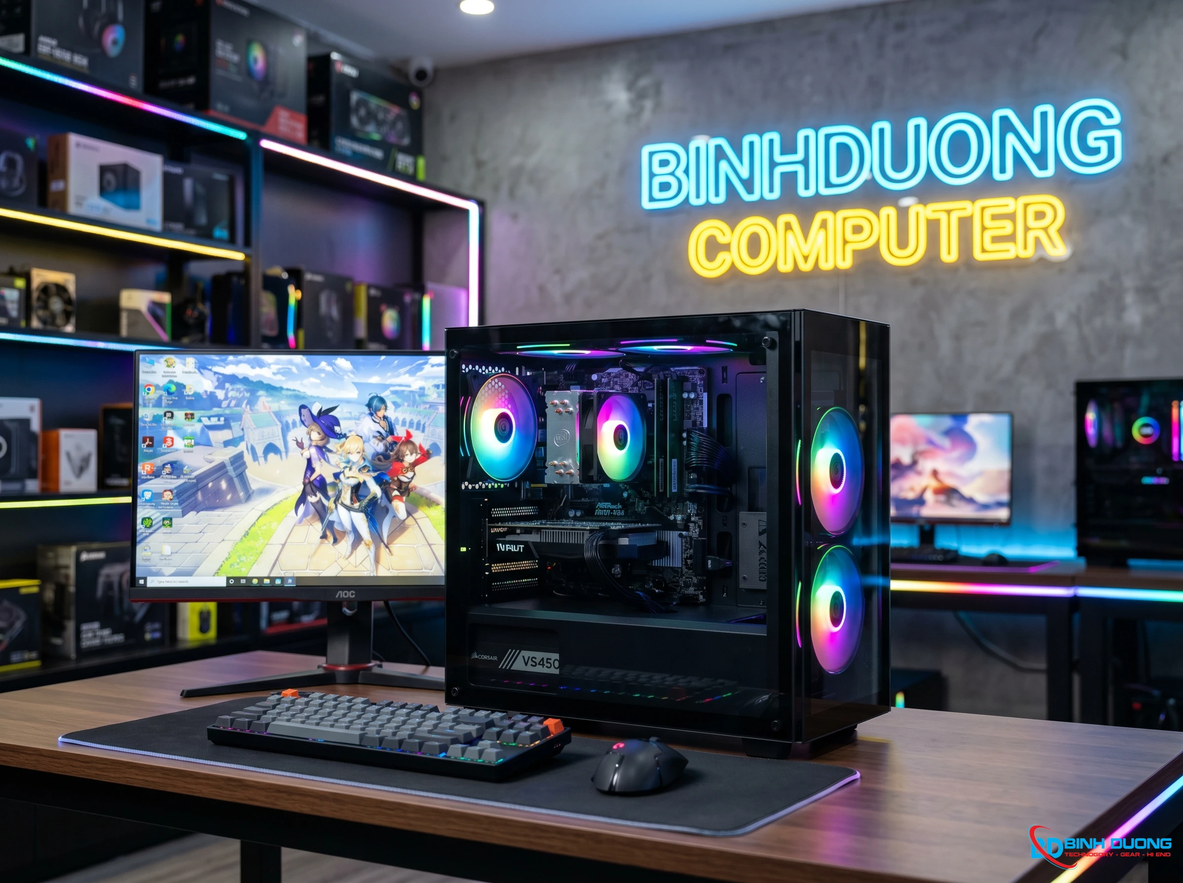 PC Gaming (Intel Core i5 4570, Main Winnfox H81, 8G DDR3, 256G SSD, Màn 22 Inch VSP) - Chi tiết 3