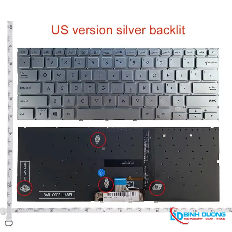 Phím Laptop Asus UX433 Led - KEY-LAPTOP-ASUS-UX433-L chính hãng
