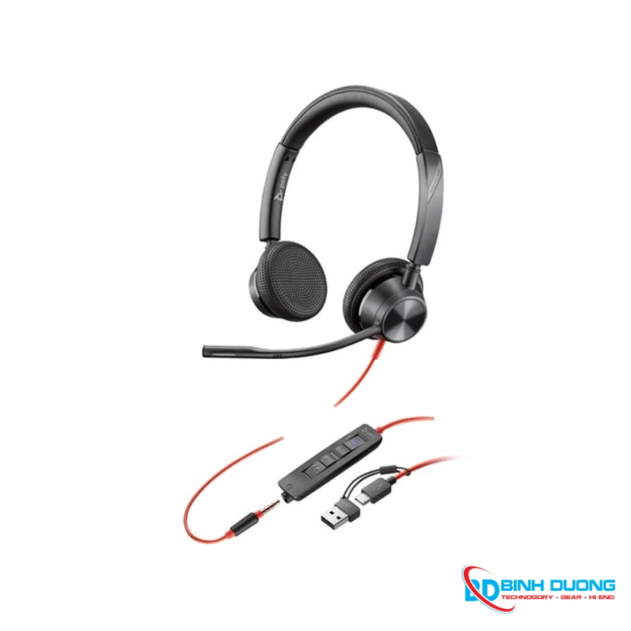 Tai nghe Poly Blackwire 3325 Stereo Microsoft Teams USB-C (8X222AA)