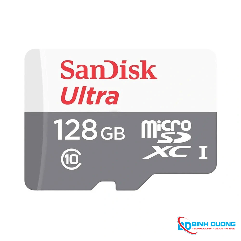 Thẻ nhớ MicroSDXC SanDisk Ultra 128GB, 100MB/s, C10 (SDSQUNR-128G-GN3MN)