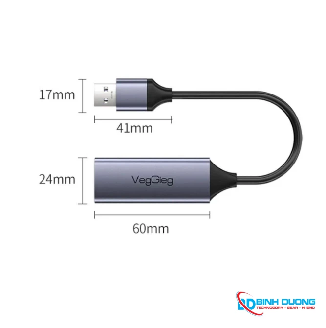 USB 2.0 RA LAN VEGGIEG V-K307 100MB (USB TO LAN) - Chi tiết 2