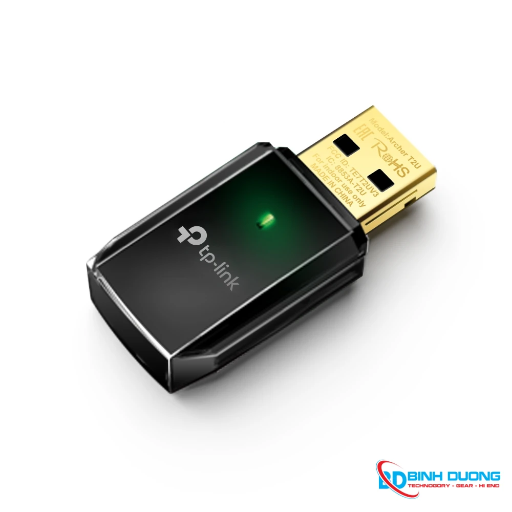 Usb Wifi TP-Link Acher T2U (Card Wifi 0 râu 2 băng tần 5GHZ + 2.4GHZ) - Chi tiết 1