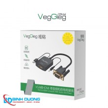 CÁP CHUYỂN VEGGIEG VGA SANG HDMI CÓ AUDIO + NGUỒN PHỤ V-Z618