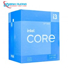 CPU Intel Core i3-12100F – Tray New (Up to 4.3GHz, 4 nhân 8 luồng, 12MB Cache, LGA 1700, Alder Lake)