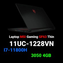 Laptop MSI Gaming GF63 Thin 11UC-1228VN